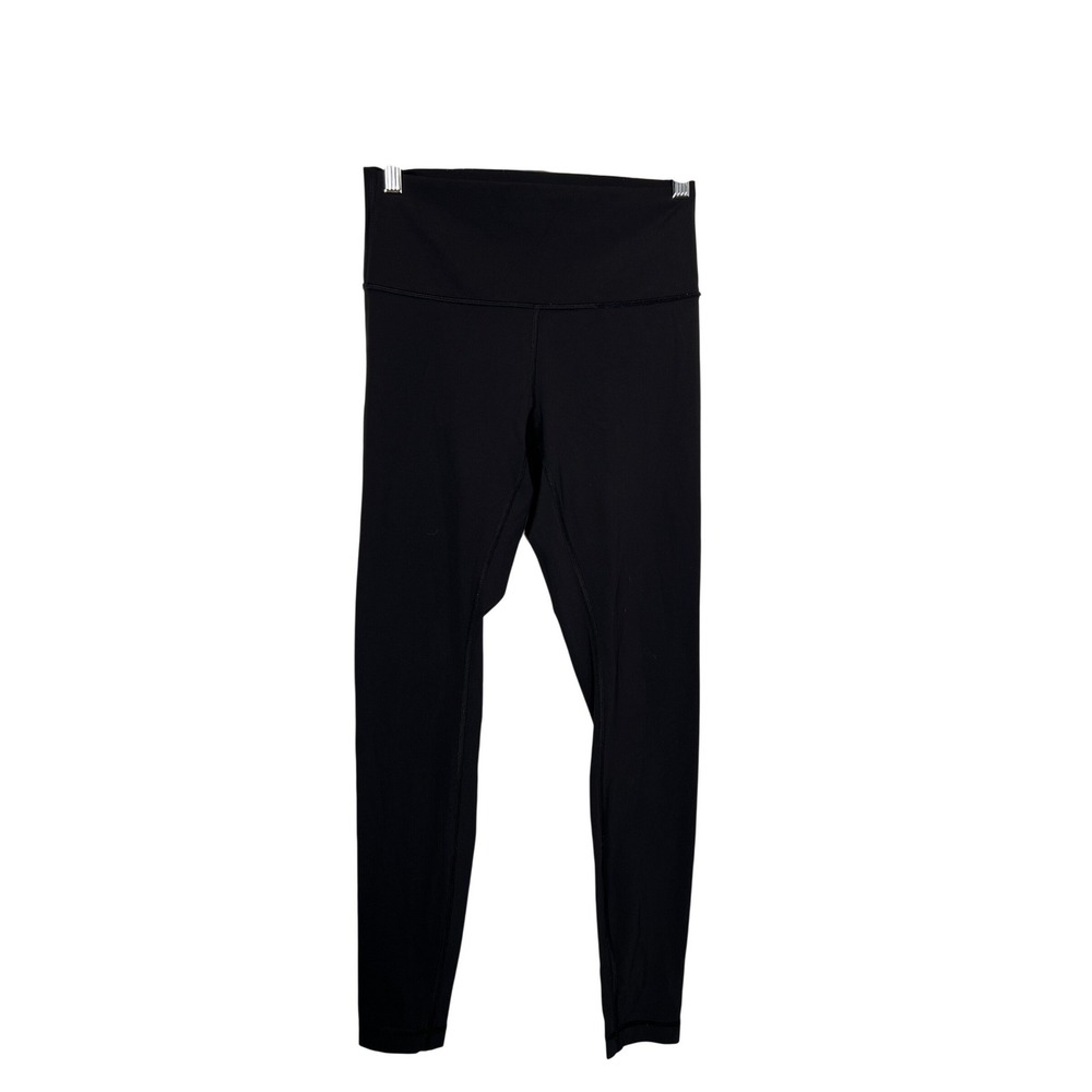 Lululemon Black High Rise Full Length Yoga Leggings Size 6 Activewear Workout - Picture 2 of 6